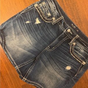 Miss MeDistressed Denim Shorts